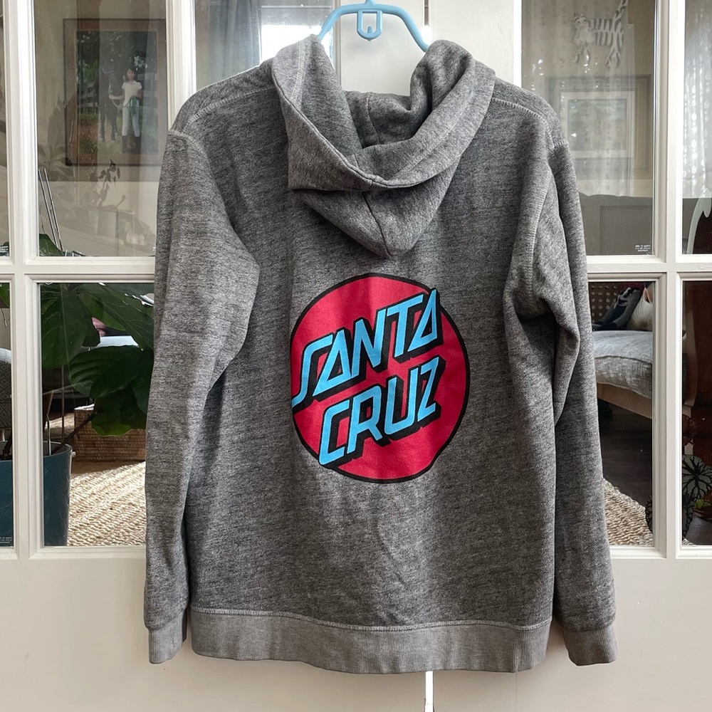 Santa Cruz zip up hoodie